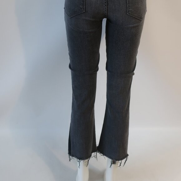 Womens Frame "Le Crop Mini Boot" Black Jeans 30 - Picture 4 of 7